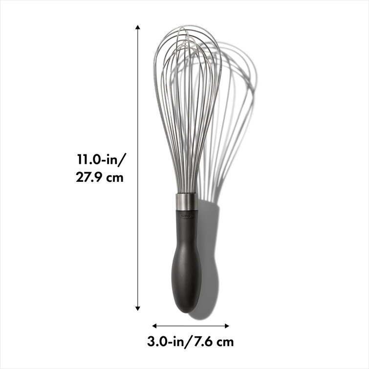 11-Inch Stainless Steel Balloon Whisk with Black Handle