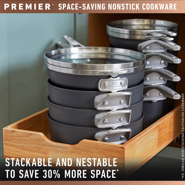 Calphalon Premier Hard-Anodized Nonstick 5-Quart Saute Pan with Lid