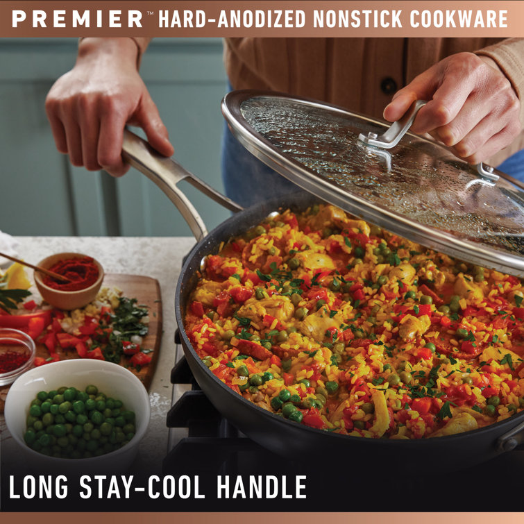 Calphalon Premier Hard-Anodized Nonstick Aluminum Fry Pan Set