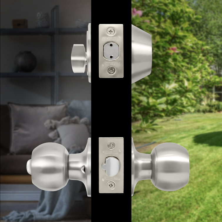 Matte Black Complete Entry Knob Set with Single Cylinder Deadbolt