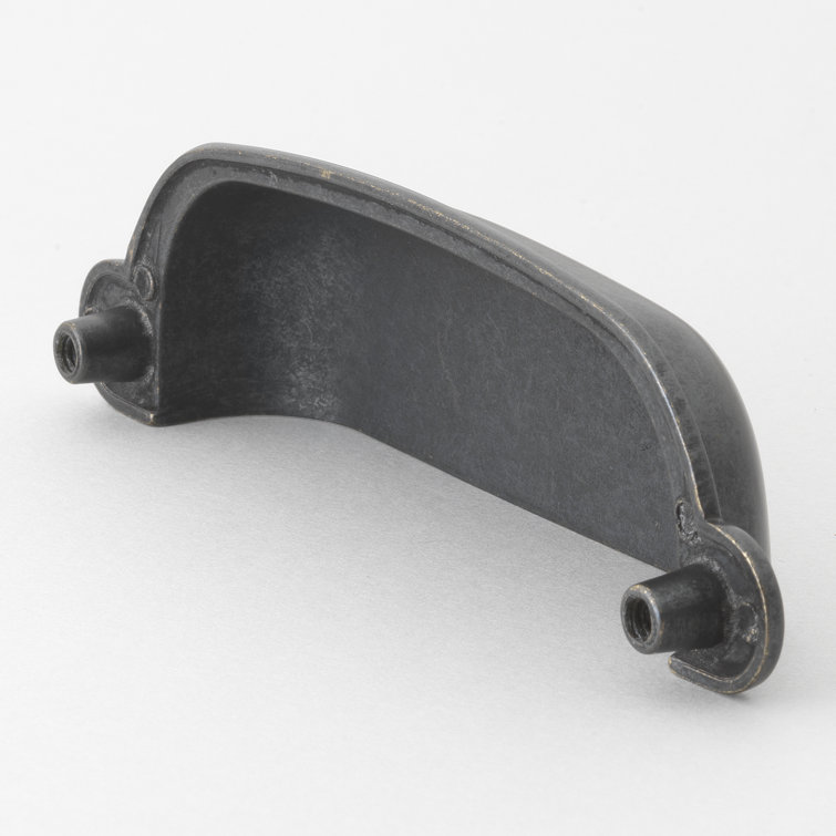 Matte Black 3.5'' Center-to-Center Cup Pull with Mounting Hardware