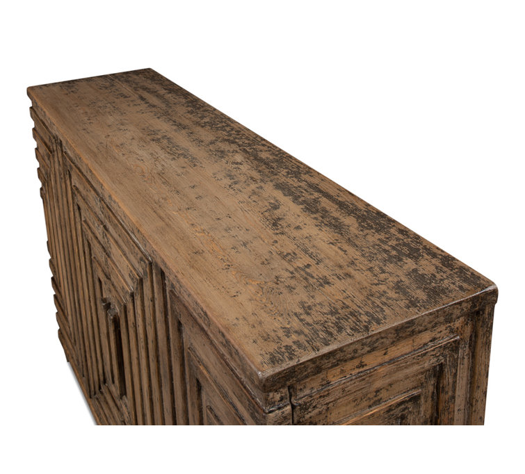 Saint Entrance 53'' Tan Solid Pine Wood Sideboard