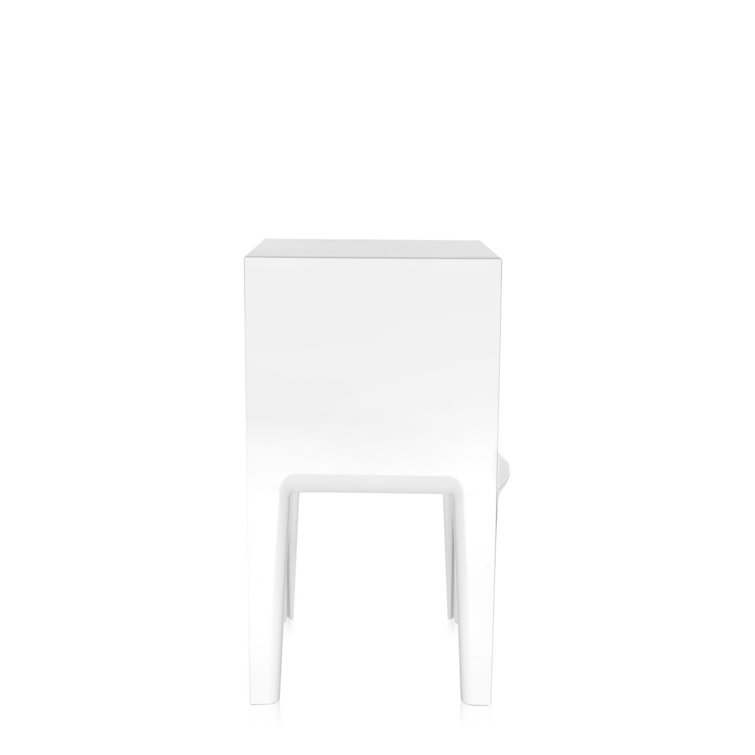 Philippe Starck Small Ghost Buster Cube Nightstand - Frosted White
