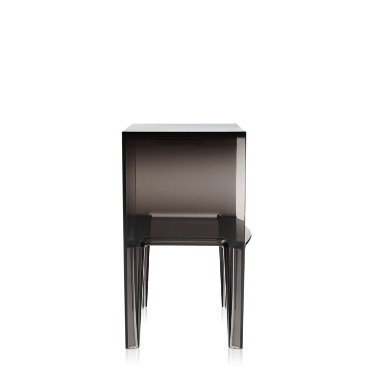 Small Ghost Buster 14.6" Transparent Cube Bedside Table