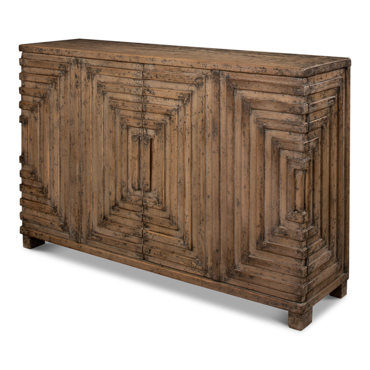 Saint Entrance 53'' Tan Solid Pine Wood Sideboard