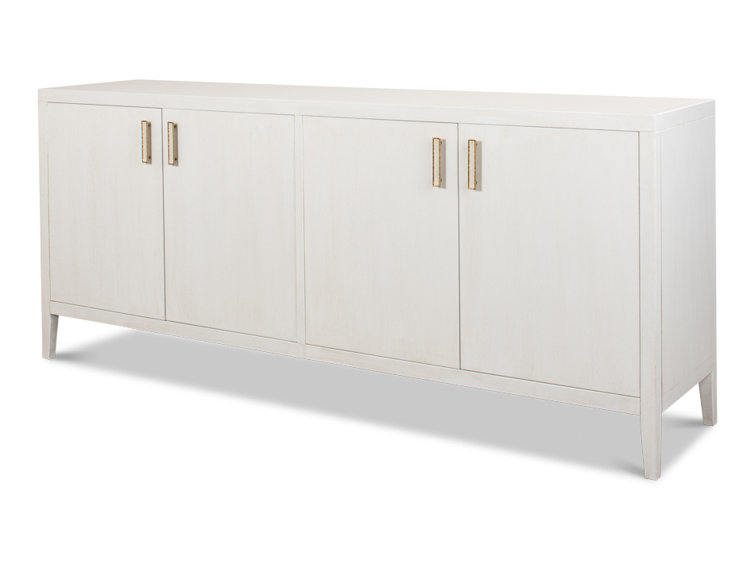 Cortina 80'' White Contemporary Sideboard with Adjustable Shelves