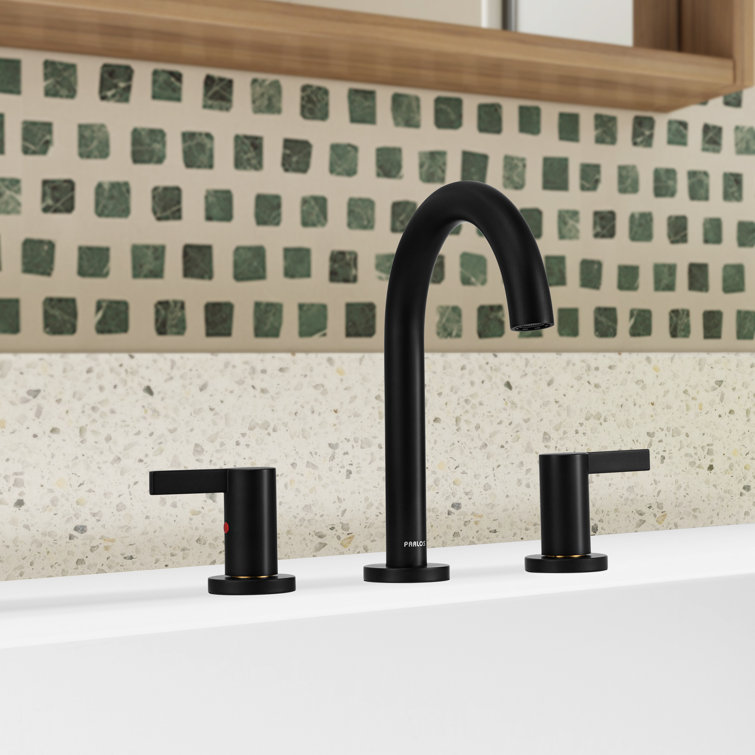 Electra Matte Black Widespread 2-Handle High-Arc Bathroom Faucet