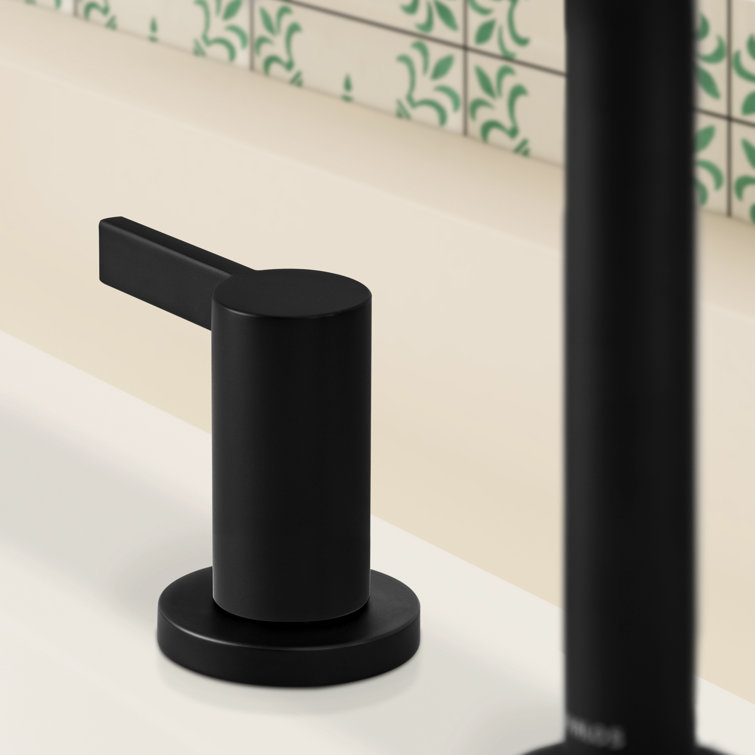 Electra Matte Black Widespread 2-Handle High-Arc Bathroom Faucet