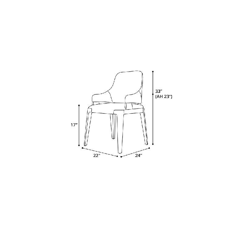 Hamilton Ash Wood Upholstered Side Chair in Storm Gray