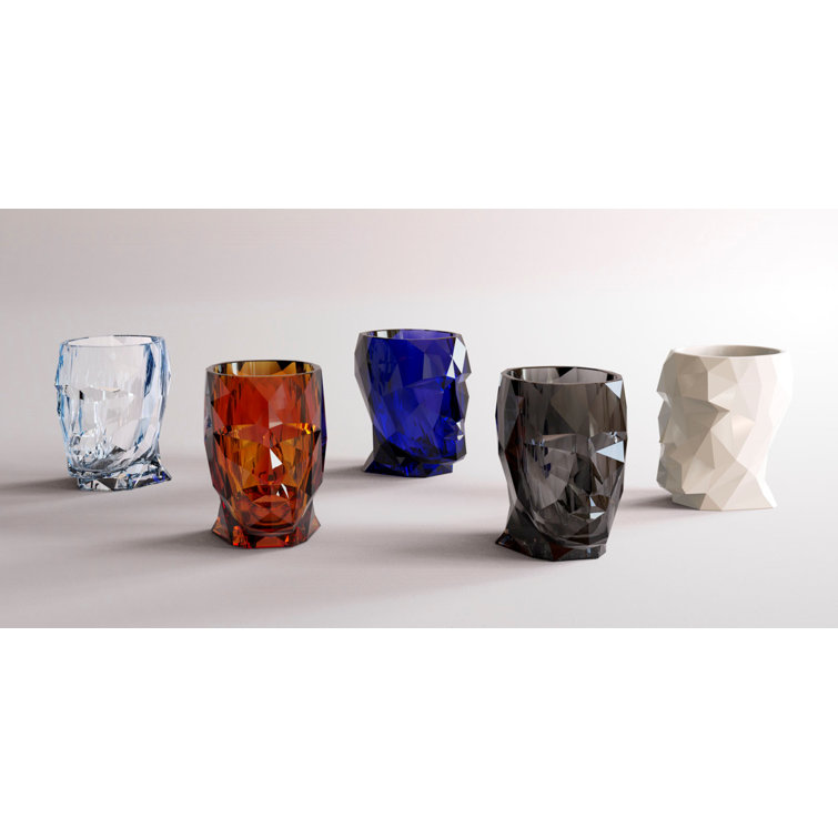 Adan Nano Glossy Ambar Diamond-Faceted Planter