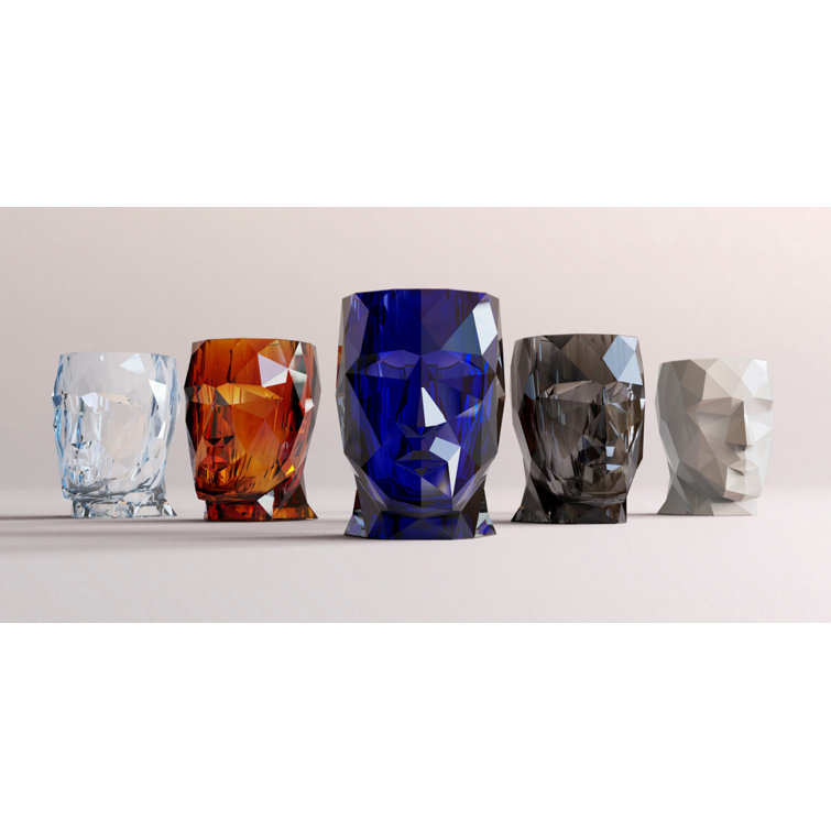 Adan Nano Glossy Ambar Diamond-Faceted Planter