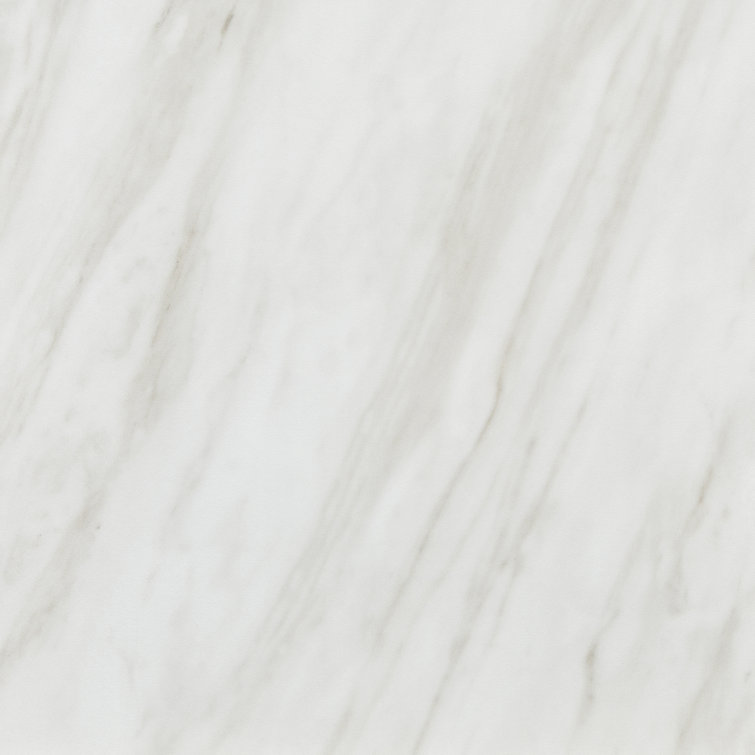 Timeless White 12" x 12" Polished Porcelain Marble Look Tile