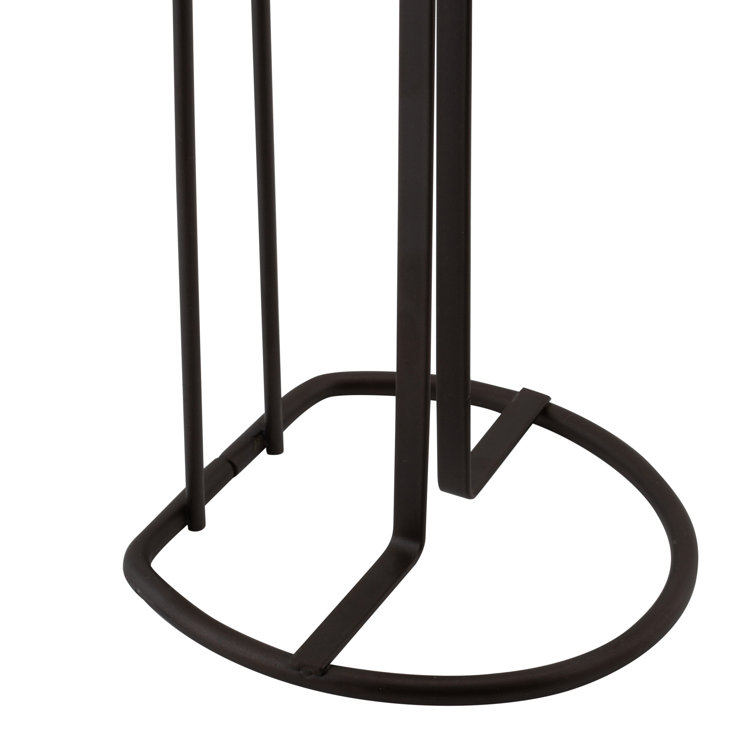 Bronze Freestanding Toilet Paper Holder with Reserve