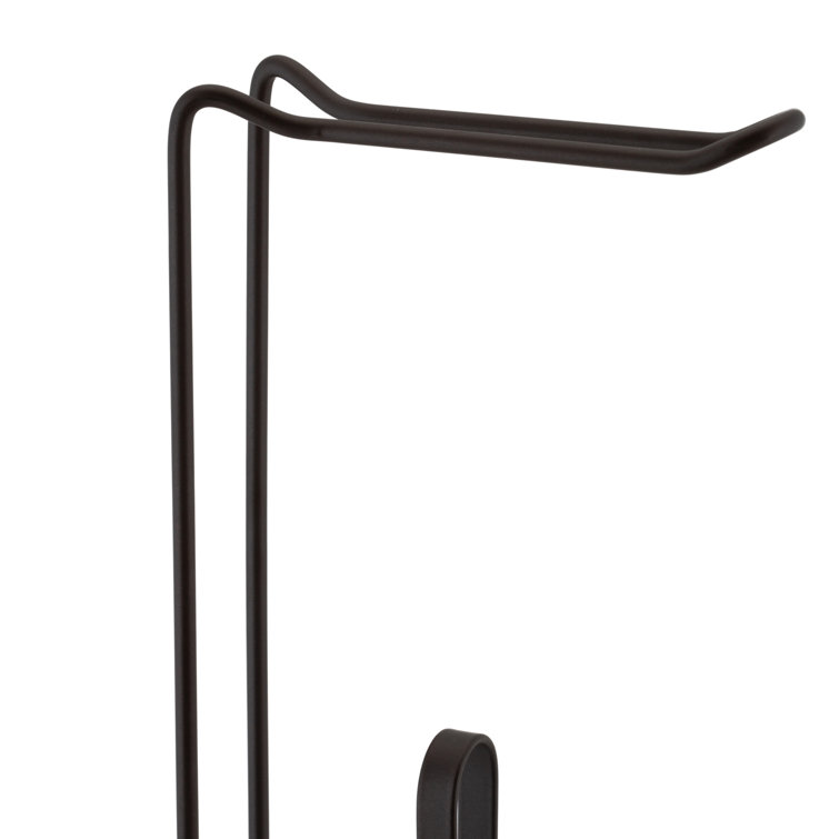 Bronze Freestanding Toilet Paper Holder with Reserve