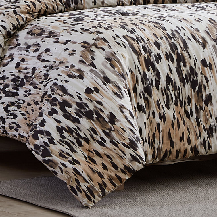 King Size Brown Reversible Cotton Comforter Set