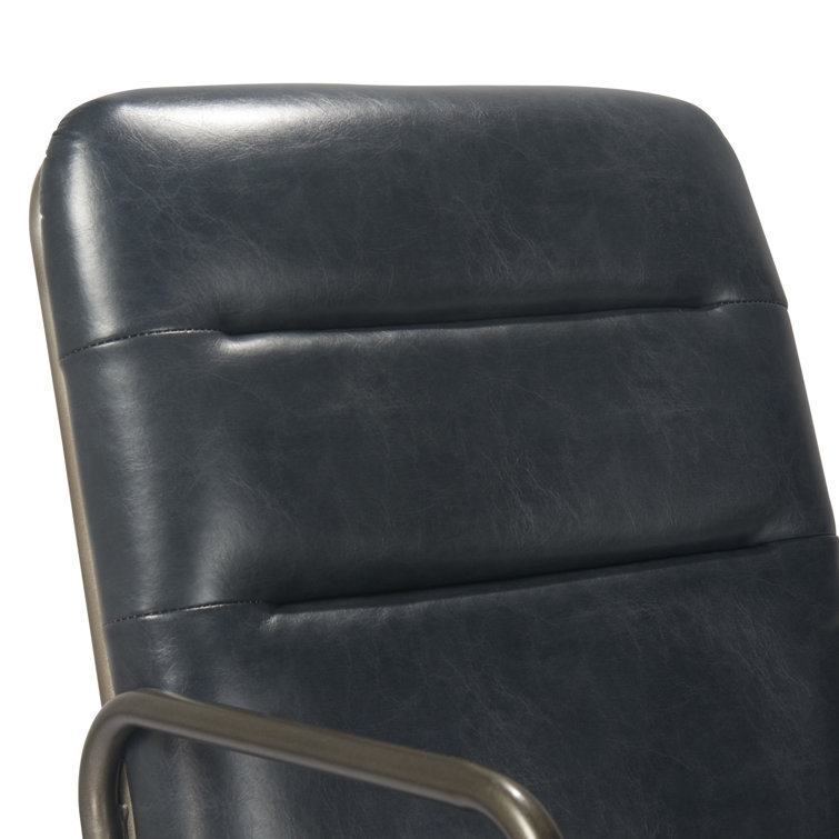 Cream High Back Leather Executive Swivel Office Chair