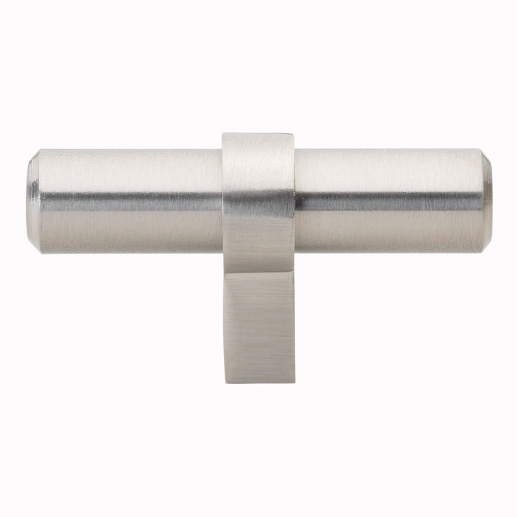 Stainless Steel 2.25" Euro-Style T-Bar Cabinet Knob