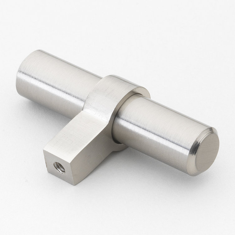 Stainless Steel 2.25" Euro-Style T-Bar Cabinet Knob