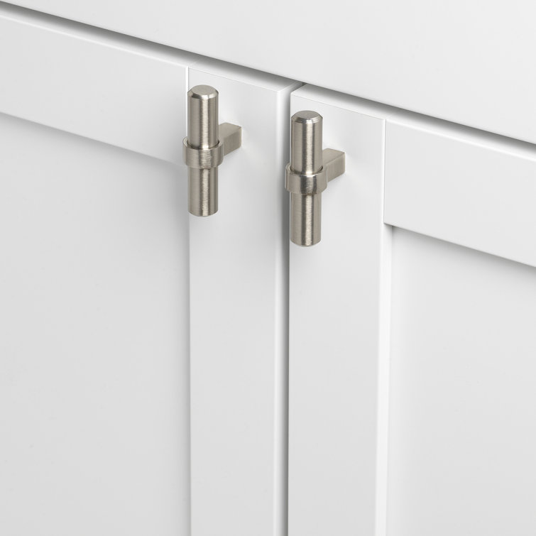 Stainless Steel 2.25" Euro-Style T-Bar Cabinet Knob