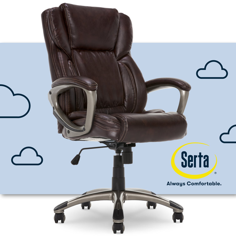 Biscuit Brown Bonded Leather High Back Executive Swivel Chair