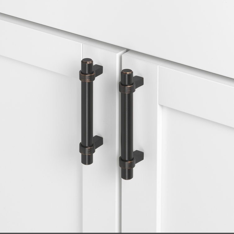 Oil Rubbed Bronze Modern Bar Pull with Mounting Hardware