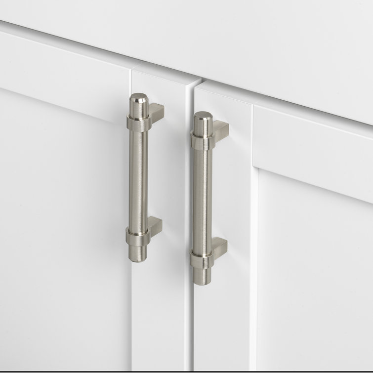 3-Inch Brushed Steel Modern Bar Pull