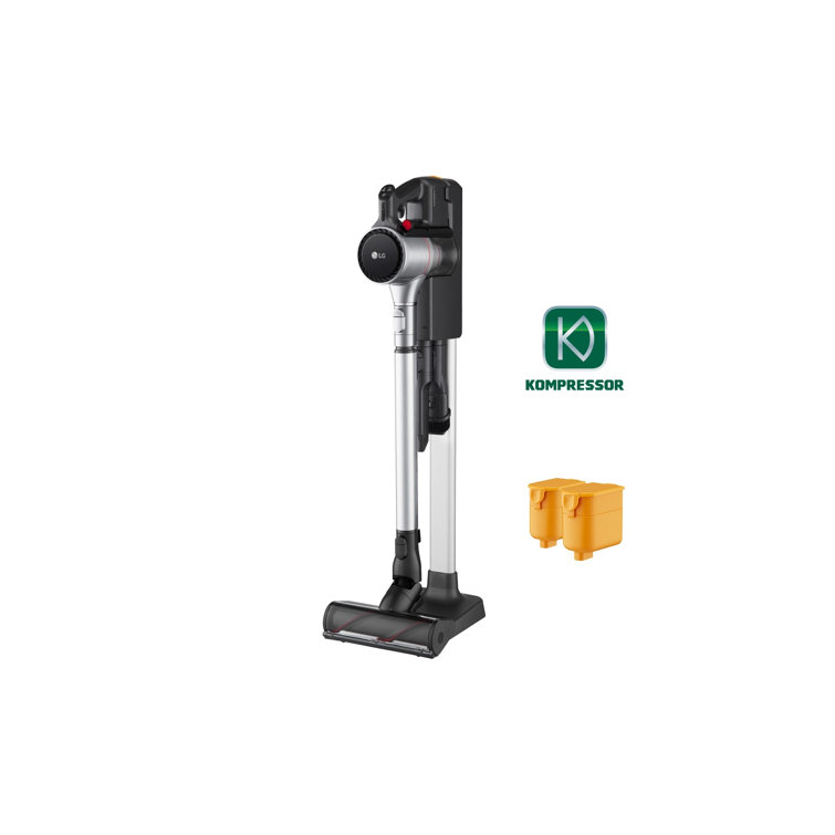 Silver Cordless Stick Vacuum with Kompressor Technology