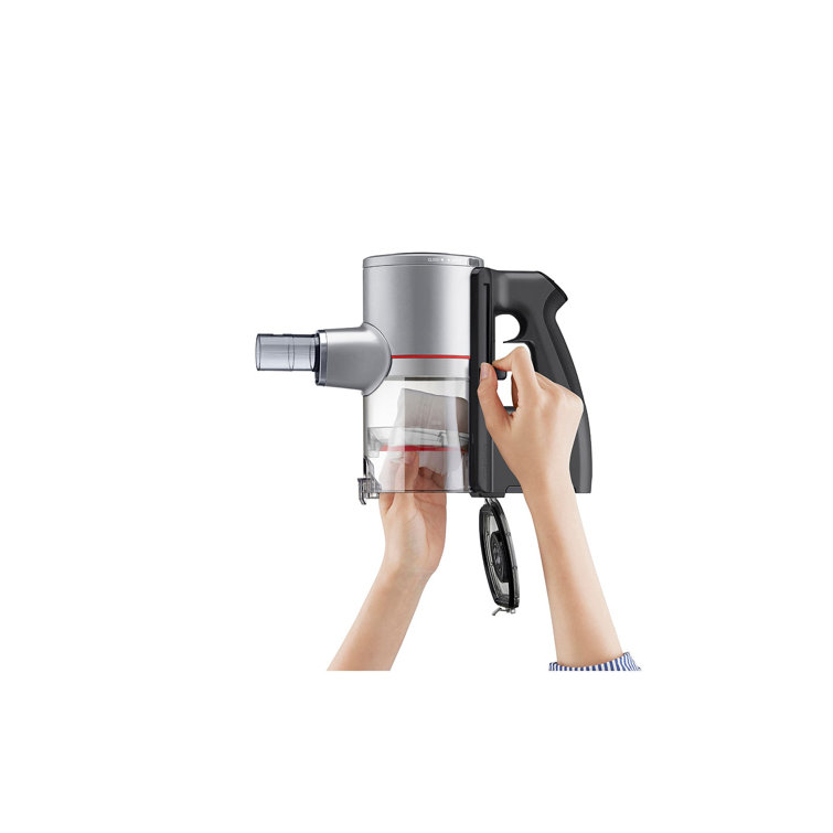 Silver Cordless Stick Vacuum with Kompressor Technology