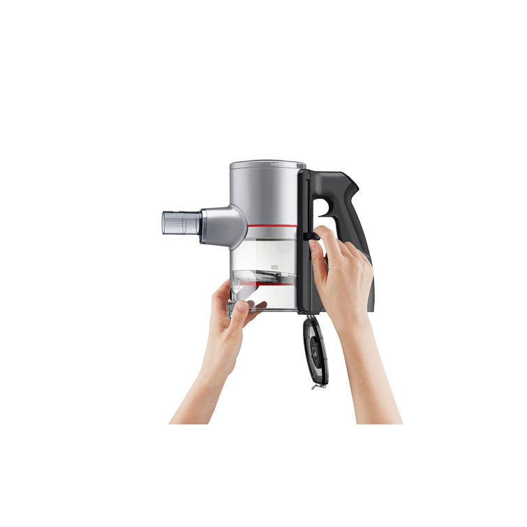 Silver Cordless Stick Vacuum with Kompressor Technology