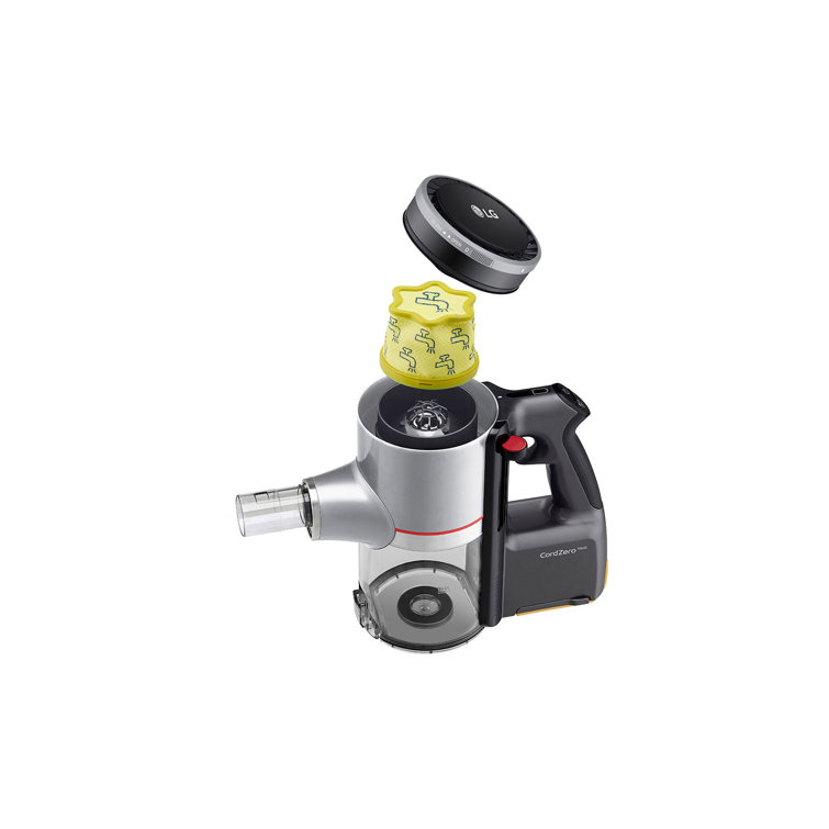 Silver Cordless Stick Vacuum with Kompressor Technology
