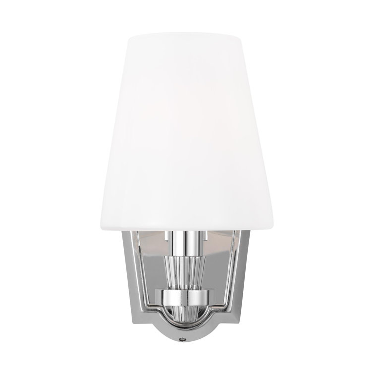 Paisley Polished Nickel Direct Wired 9.75" Vanity Sconce with Linen Shade