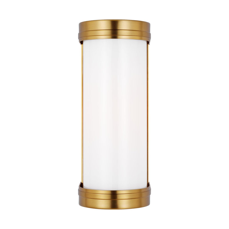 Burnished Brass 12" Dimmable Bath Sconce