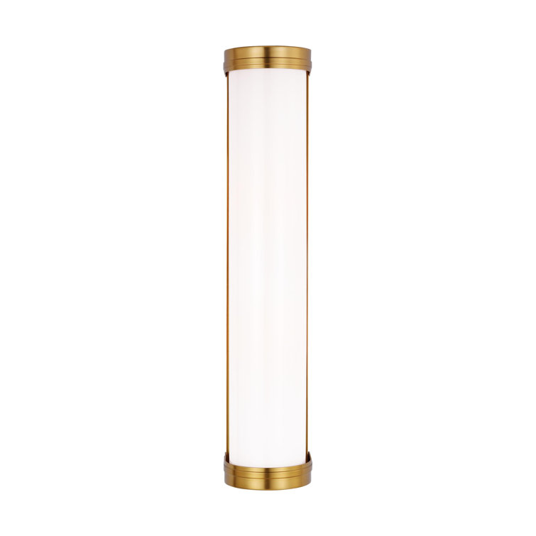 Burnished Brass 24" Direct Wired Electric Bath Sconce