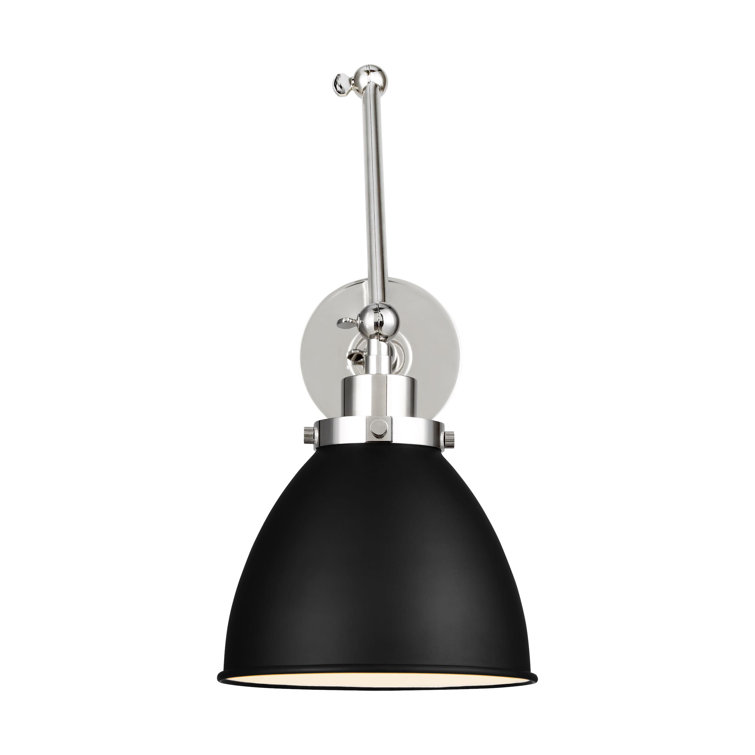 Burnished Brass Steel Dimmable Single Light Wall Sconce