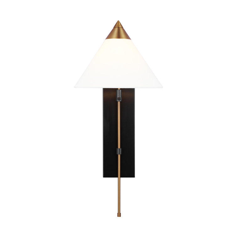 Franklin Mixed Metal Dimmable Wall Sconce in Brass and Bronze