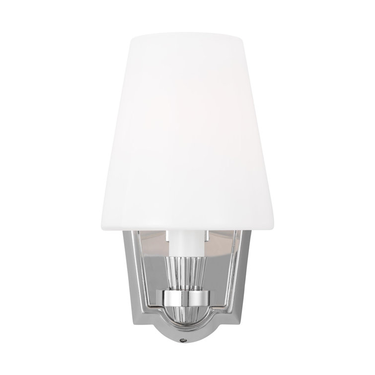 Paisley Polished Nickel Direct Wired 9.75" Vanity Sconce with Linen Shade