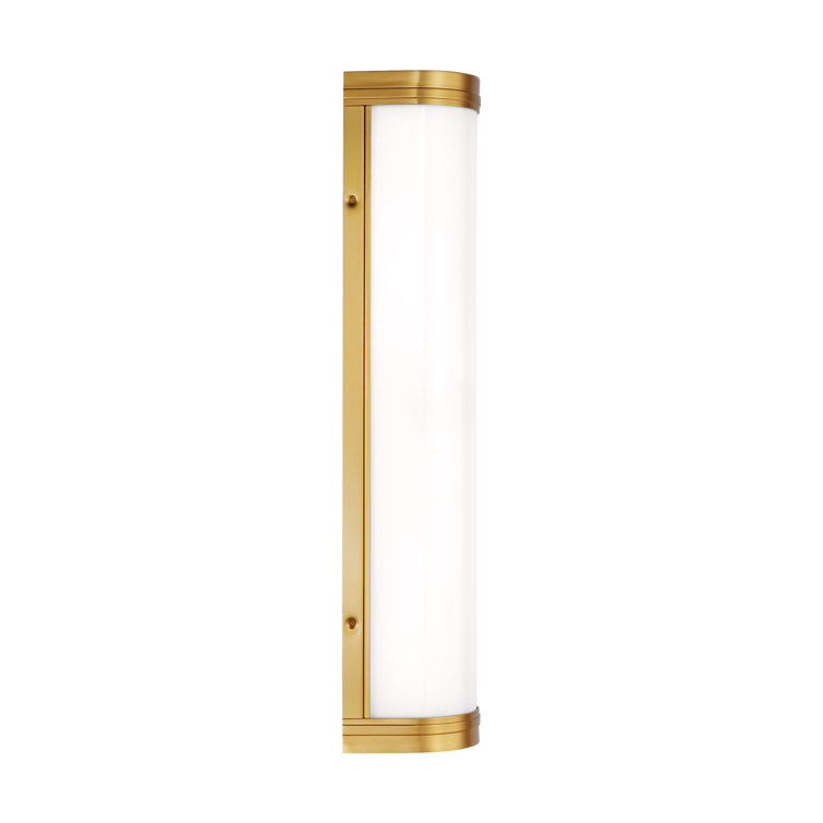 Burnished Brass 24" Direct Wired Electric Bath Sconce