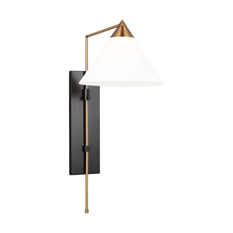 Franklin Mixed Metal Dimmable Wall Sconce in Brass and Bronze