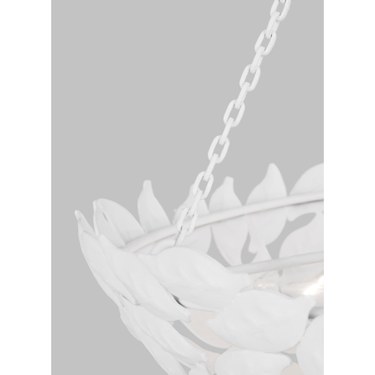 Kelan Textured White 3-Light Indoor LED Pendant