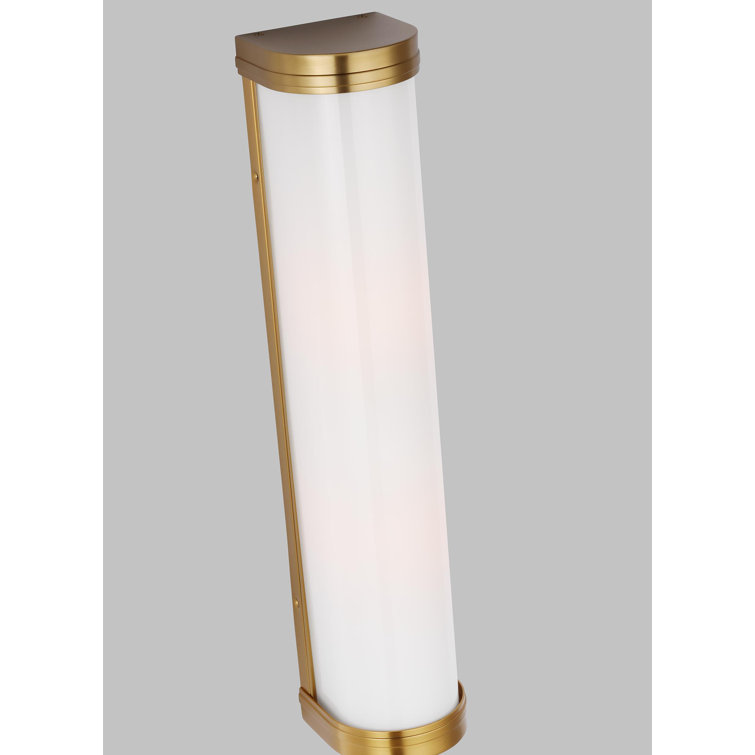 Burnished Brass 24" Direct Wired Electric Bath Sconce