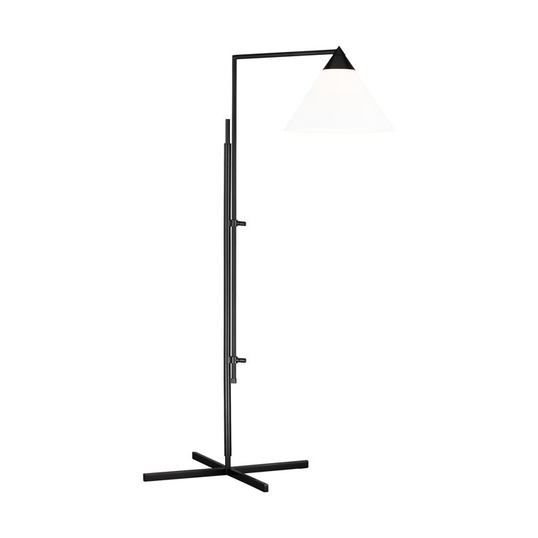 Franklin Adjustable Deep Bronze Empire Shade Floor Lamp