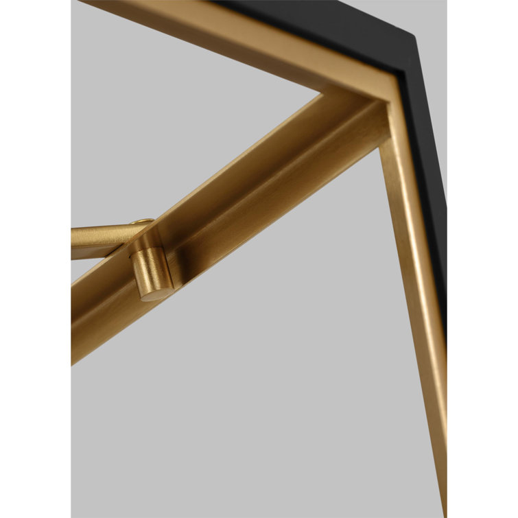 Midnight Black and Brass 3-Light Indoor/Outdoor Lantern