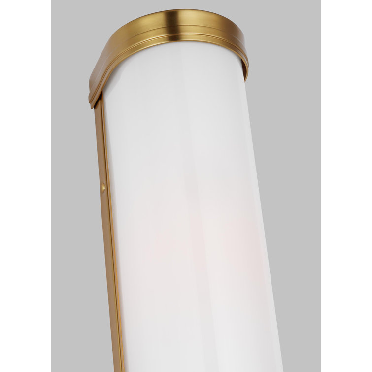 Burnished Brass 24" Direct Wired Electric Bath Sconce