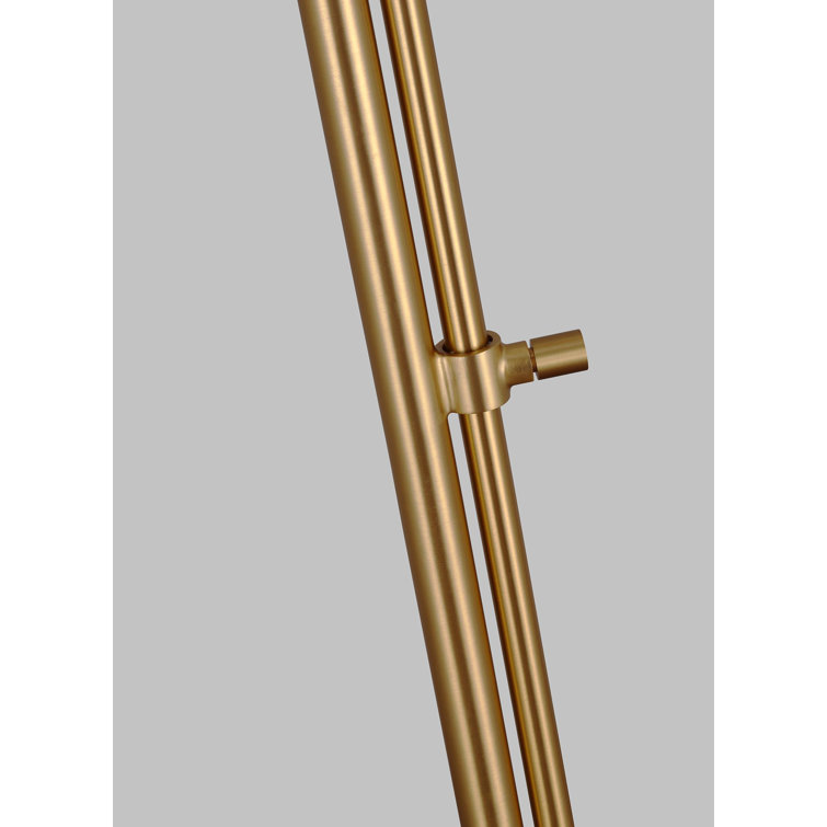 Franklin Adjustable Pharmacy Floor Lamp in Burnished Brass