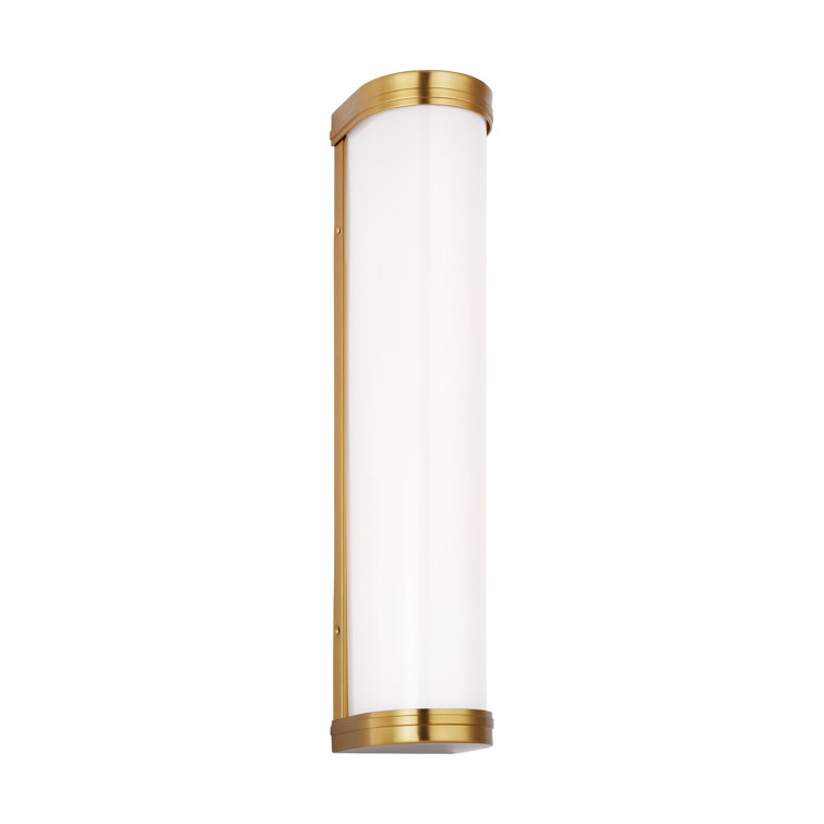 Burnished Brass 24" Direct Wired Electric Bath Sconce