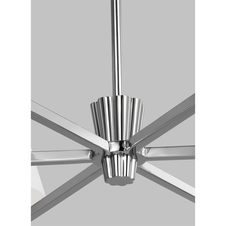 Paisley Empire Polished Nickel 6-Light Modern Chandelier