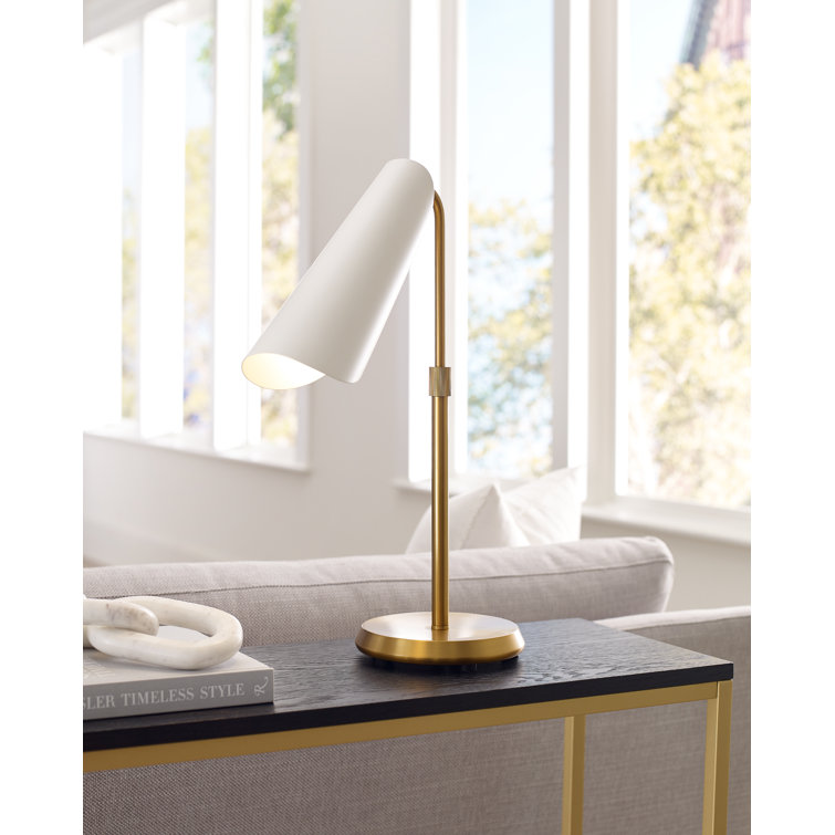 Adjustable Midnight Black and Brass Task Table Lamp
