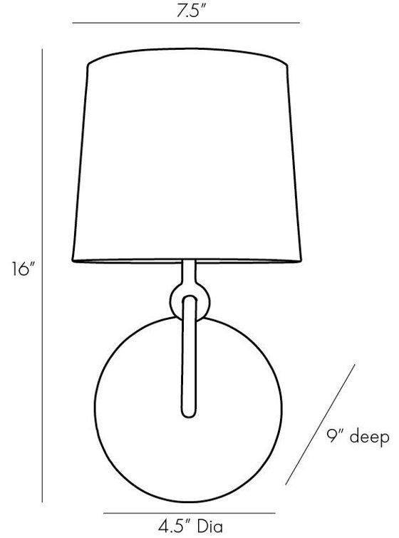 Antique Brass and Bronze Plug-In Sconce with White Shade