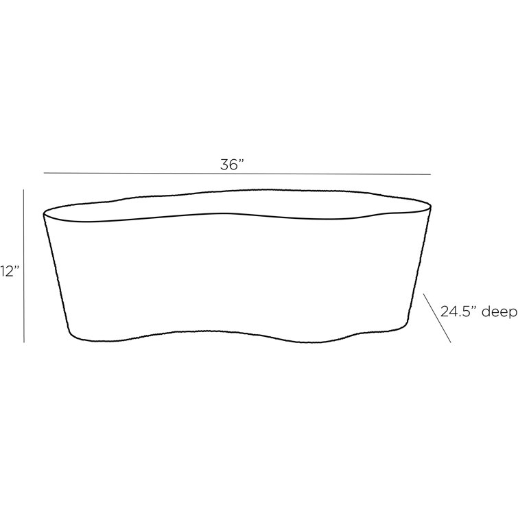 Coastal Charm Organic-Shaped Natural Abaca Cocktail Table