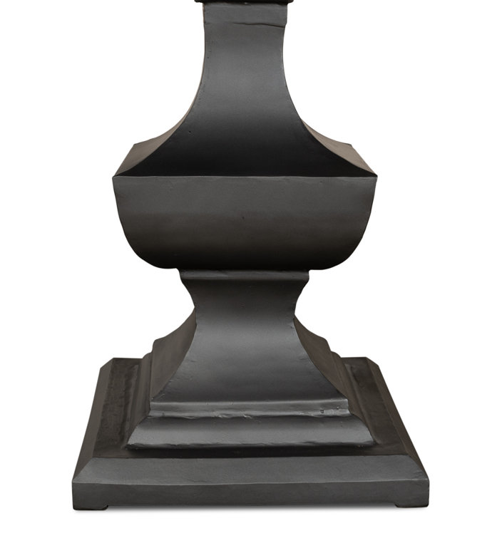 Haviland 40" Transitional Black Marble Round Dining Table